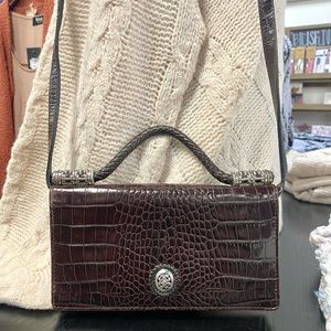 Brighton Croc Crossbody Wallet/Purse